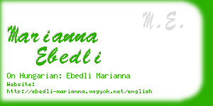 marianna ebedli business card